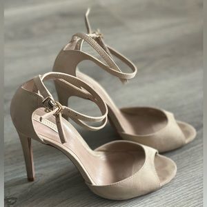 SCHUTZ • Nude• Ankle-Strap Sandal with Dust Bag